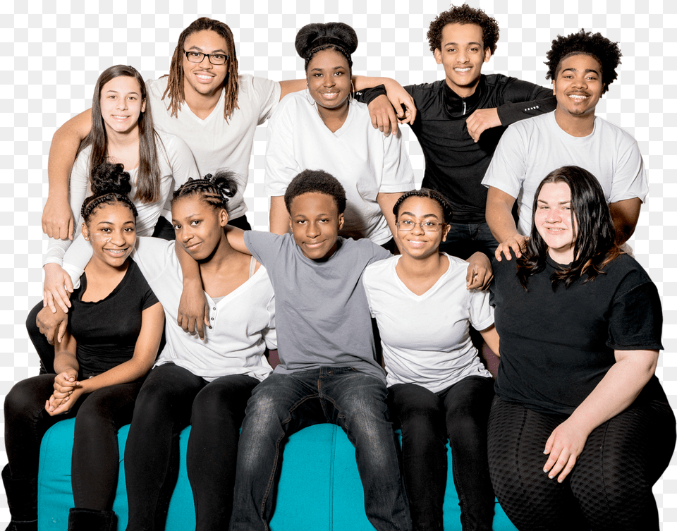 Ten Young People Smiling For The Camera, Adult, Person, Woman, Groupshot Png