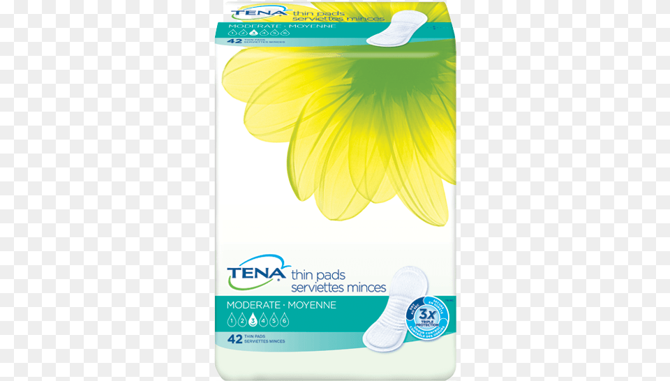 Tena Moderate Thin Pads Regular Tena Lady, Paper, Diaper Free Png Download