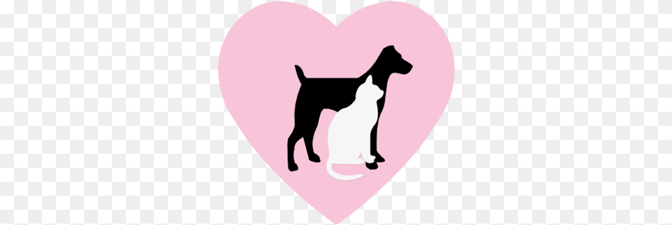 Tender Love U0026 Pet Care Llc Carecom Columbus Ga Dog With A Heart Around, Animal, Canine, Mammal, Stencil Png