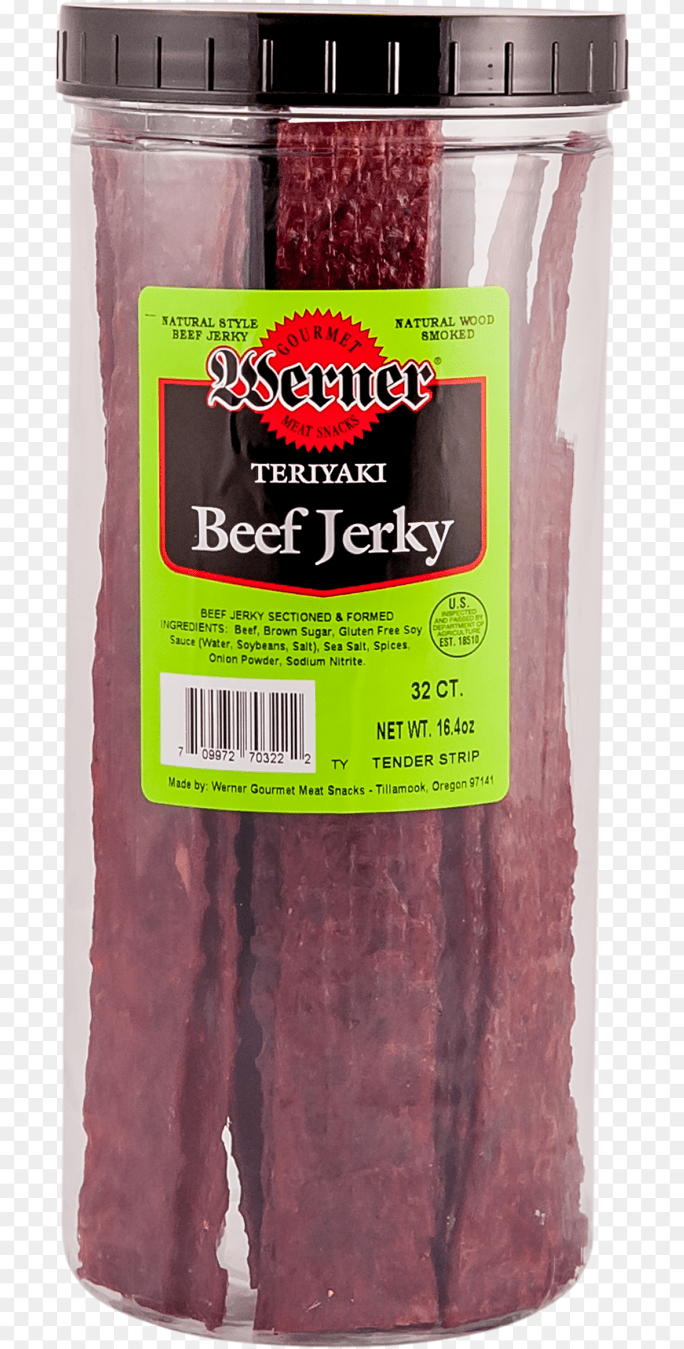 Tender Strip Teriyaki Beef Jerky Longaniza, Food, Relish, Meat, Pork Png Image
