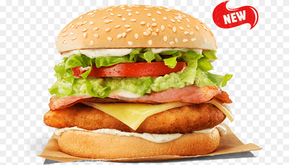 Tendercrisp Bacon Amp Avocado Cheeseburger, Burger, Food Free Png Download