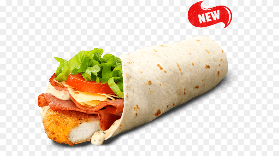 Tendercrisp Caesar Wrap Fast Food, Sandwich Wrap, Sandwich Free Transparent Png