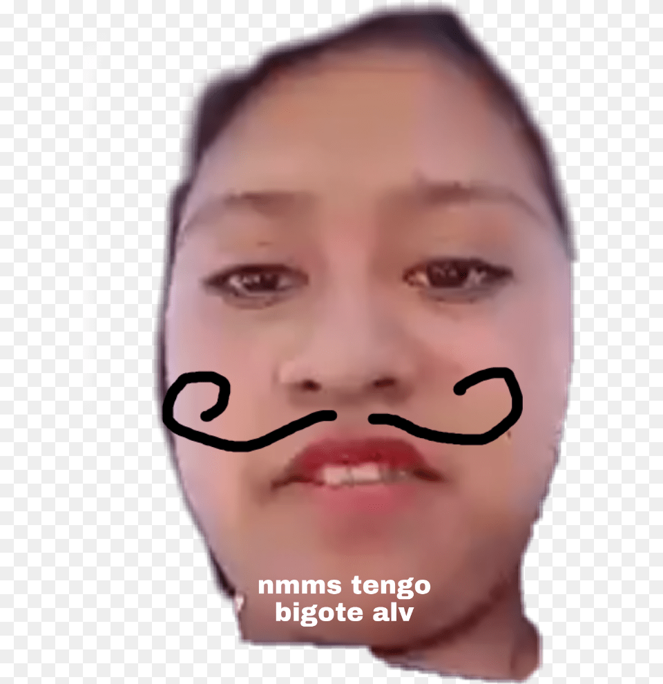 Tengo Bigote Sticker Tengo Bigote, Face, Head, Person, Baby Free Png Download