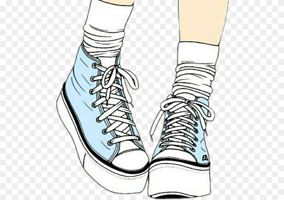 Tenis Zapatos Pies Tennis Hipster Just Tumblr Girl Girly Things To Draw, Clothing, Footwear, Shoe, Sneaker Free Png
