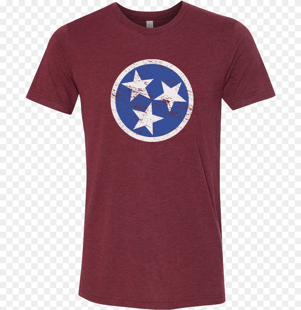 Tennessee 3 Star, Clothing, T-shirt, Symbol Free Png Download