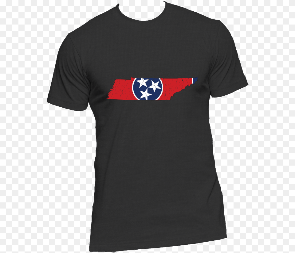 Tennessee Flag State Outline Red Mens Short Sleeve Avatar The Last Airbender Girl Shirt, Clothing, T-shirt, Logo Free Png Download