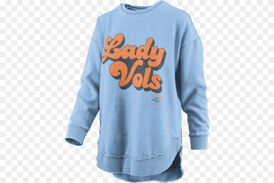 Tennessee Lady Vols Long Sleeve Blue Bubble Long Sleeved T Shirt, Clothing, Hoodie, Knitwear, Long Sleeve Png Image