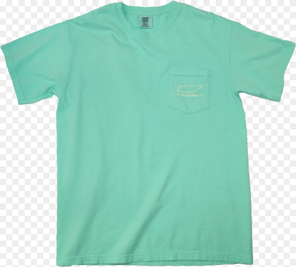 Tennessee Mint Green Pocket Tee T Free Transparent Png