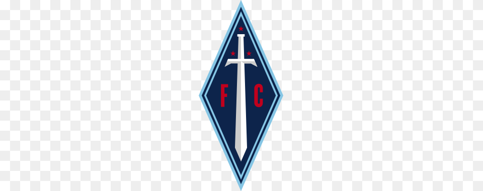 Tennessee Titans Logo Redesigned As A German Soccer Team Badge, Sword, Weapon, Road Sign, Sign Free Transparent Png