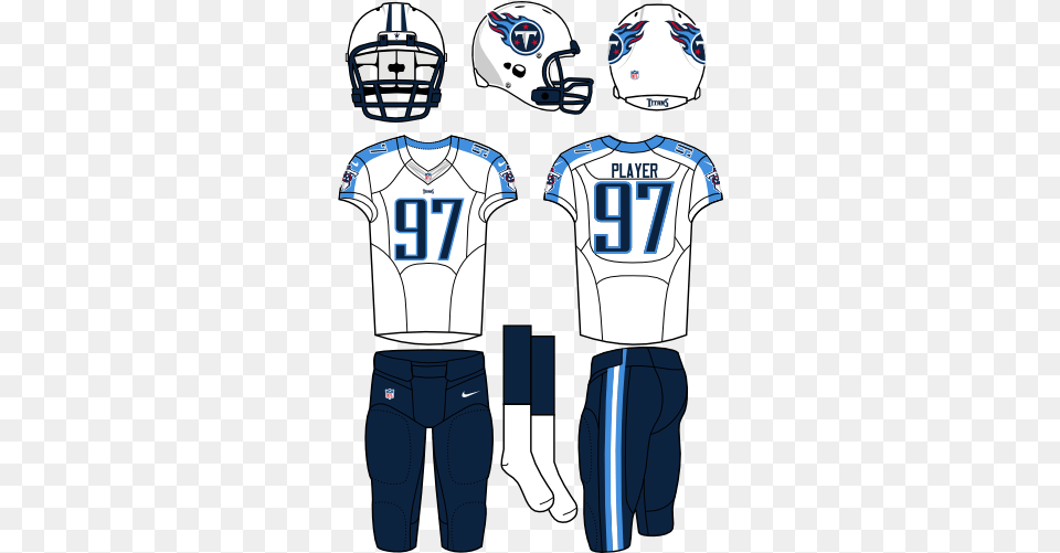 Tennessee Titans New Nfl Uniforms 2010, Shirt, Clothing, Helmet, American Football Png