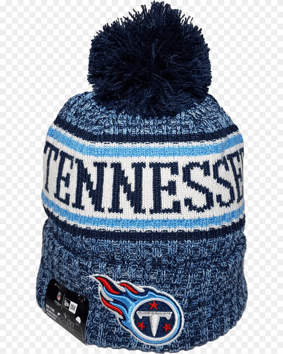 Tennessee Titans Nfl 18 Sideline Pom Toque Tennessee Titans, Beanie, Cap, Clothing, Hat Free Png