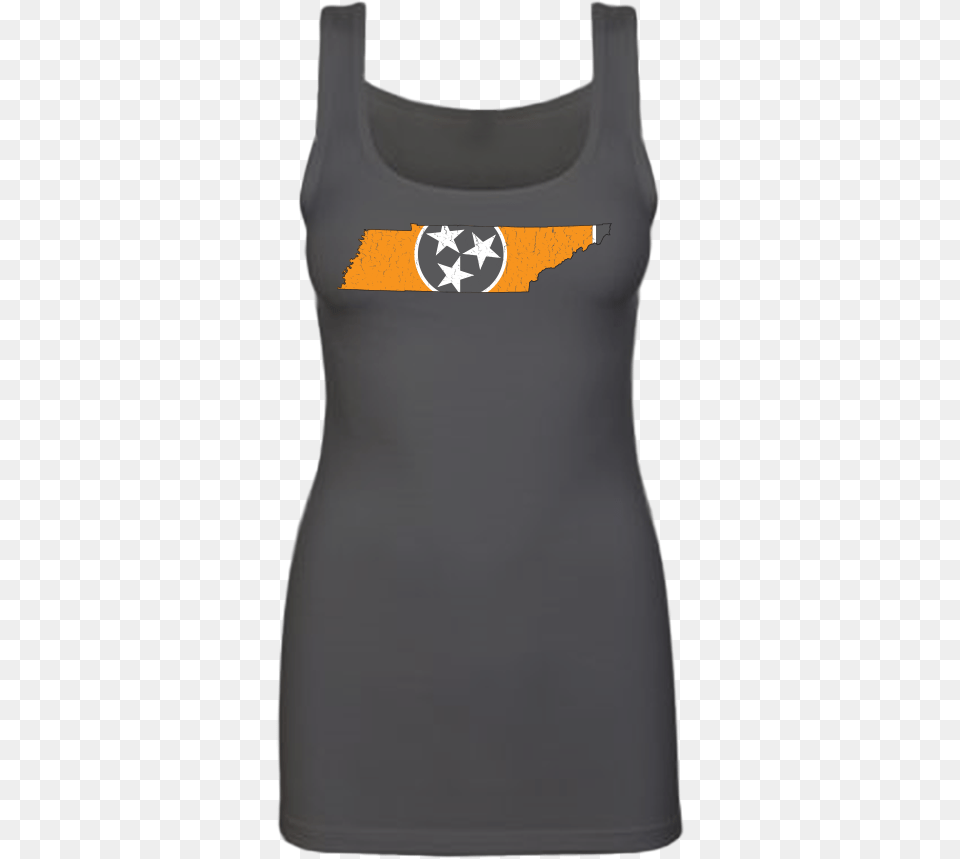 Tennessee Us Flag State Outline Womens Tank Top Flag Of Tennessee, Clothing, Tank Top Png Image