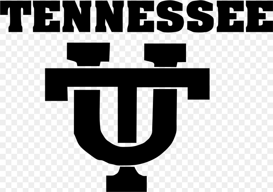 Tennessee Vols Logo Tennessee Volunteers Logo Black And White, Gray Png
