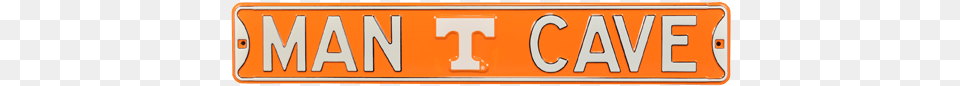 Tennessee Vols Man Cave Authentic Street Sign Tan, License Plate, Transportation, Vehicle Png Image