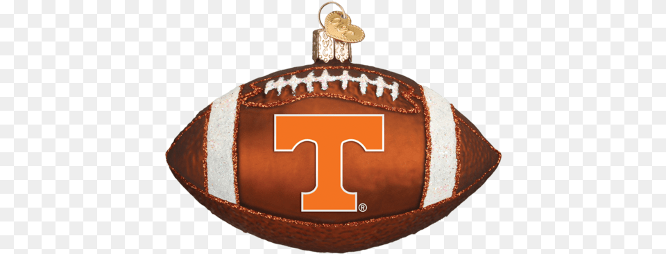 Tennessee Volunteers Football Glass Christmas Ornament La Chargers Christmas, American Football, Person, Playing American Football, Sport Free Png Download