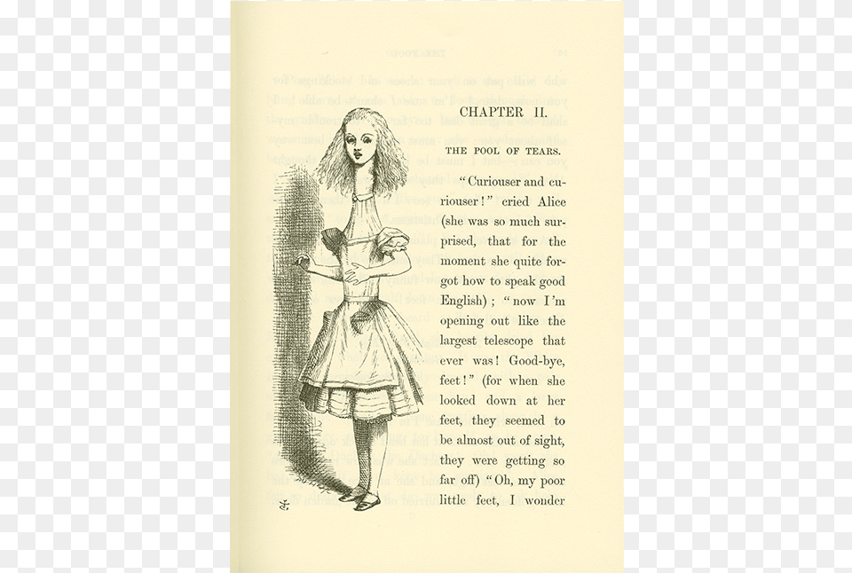 Tenniel Giclee Painting Tenniel39s Alice Grows Taller From, Page, Text, Person, Art Png