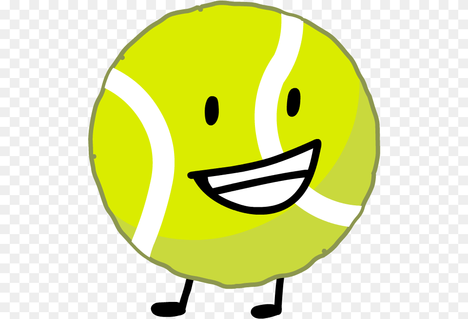 Tennis Ball Battle For Dream Island Wiki Fandom Tennis Ball Bfdi Characters, Sport, Tennis Ball, Clothing, Hardhat Png Image