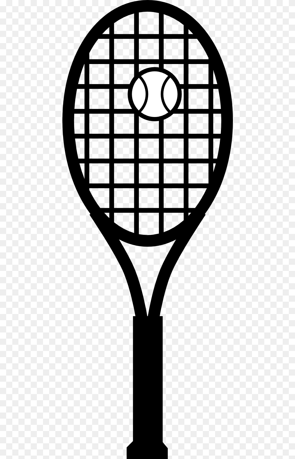 Tennis Ball Clipart Black And White Collection, Racket, Sport, Tennis Racket, Bow Png Image