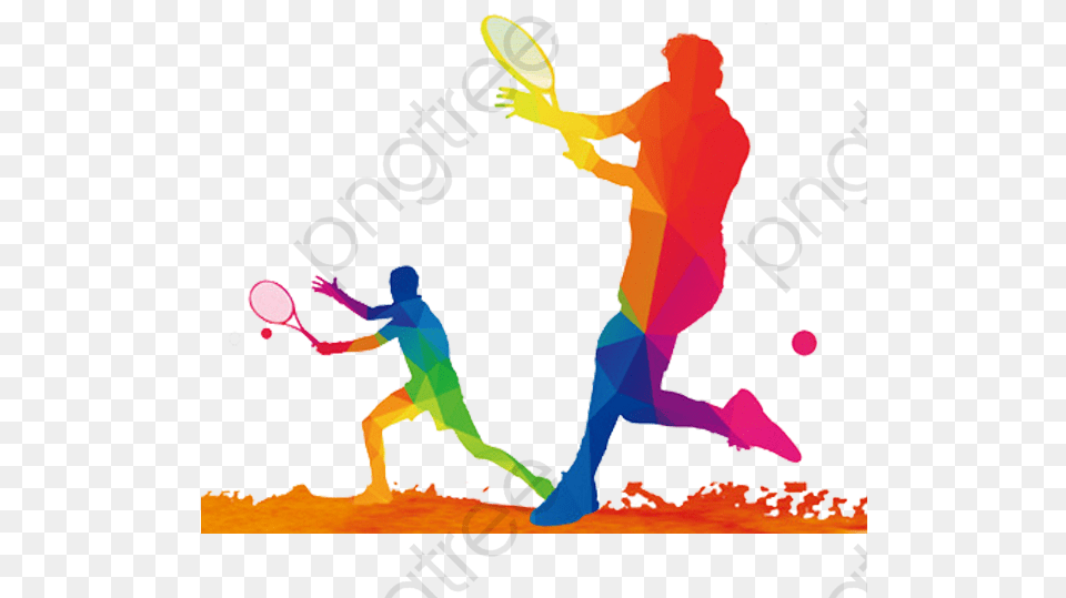 Tennis Ball Clipart Cartoon Lawn Tennis Players, Person, Juggling Png