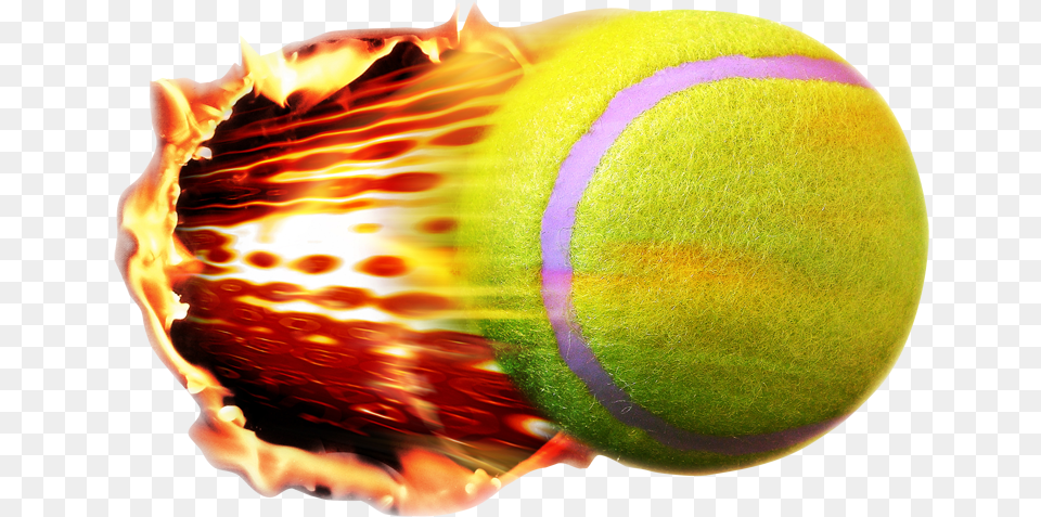 Tennis Ball Cricket Ball On Fire, Sport, Tennis Ball, Sphere Png