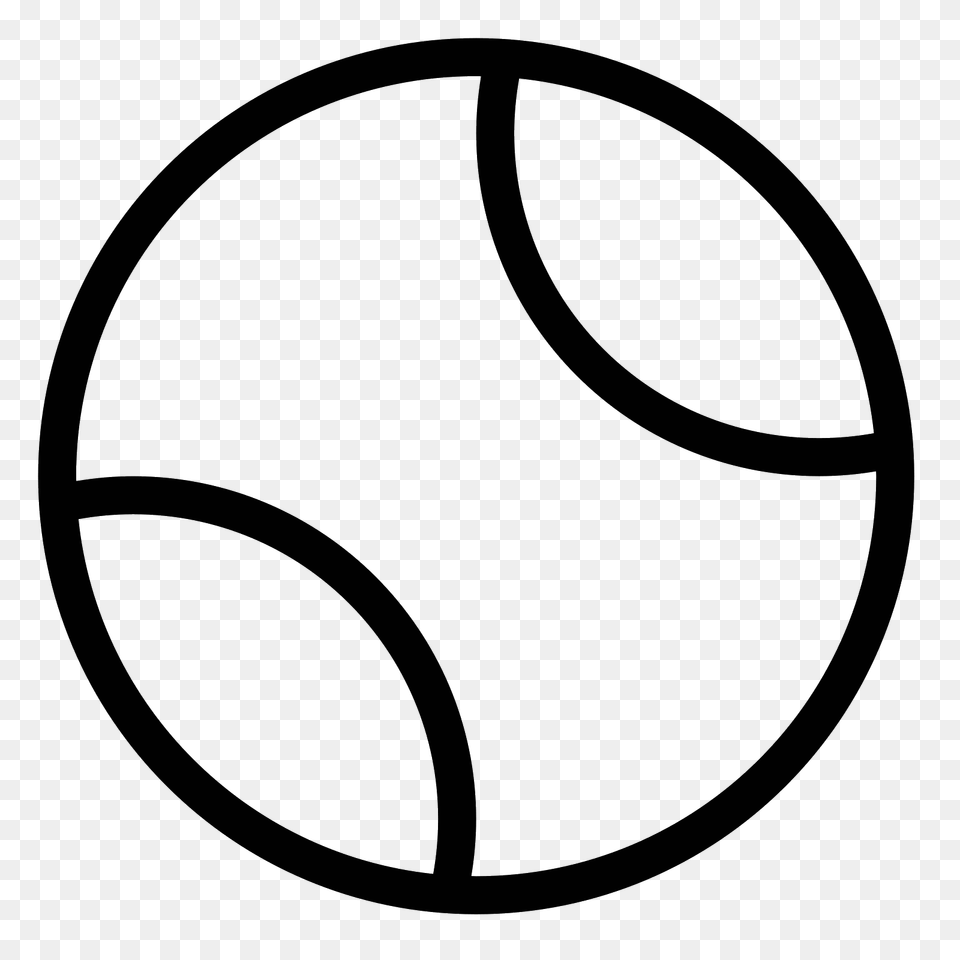 Tennis Ball Icon, Gray Free Png Download