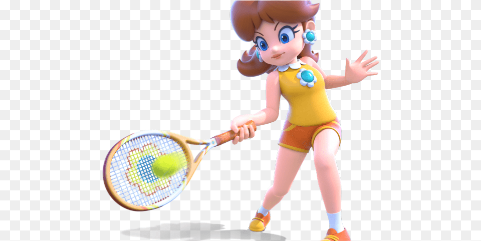 Tennis Clipart Smash Princess Peach Mario Tennis Aces, Racket, Tennis Ball, Sport, Baby Free Png