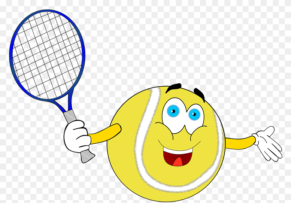 Tennis Comic, Ball, Racket, Sport, Tennis Ball Free Transparent Png