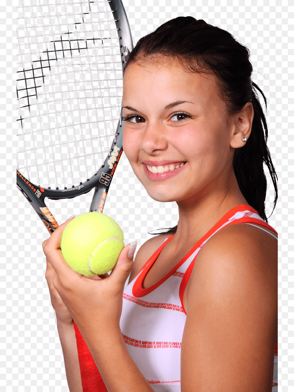 Tennis Fitness Sport Woman Girl Lose Weight With Tennis, Ball, Tennis Ball, Racket, Tennis Racket Free Transparent Png