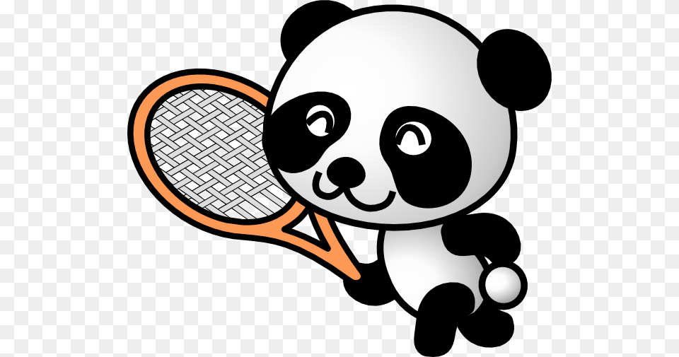 Tennis Panda Clip Art, Racket, Sport, Tennis Racket, Smoke Pipe Png