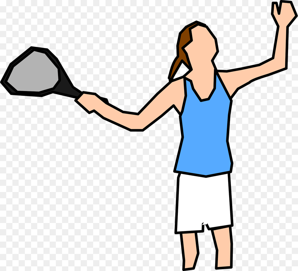 Tennis Player Clipart, Clothing, Shorts, Person, T-shirt Png Image
