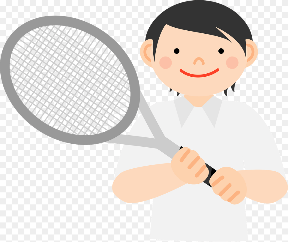 Tennis Player Clipart, Racket, Sport, Tennis Racket, Baby Free Png