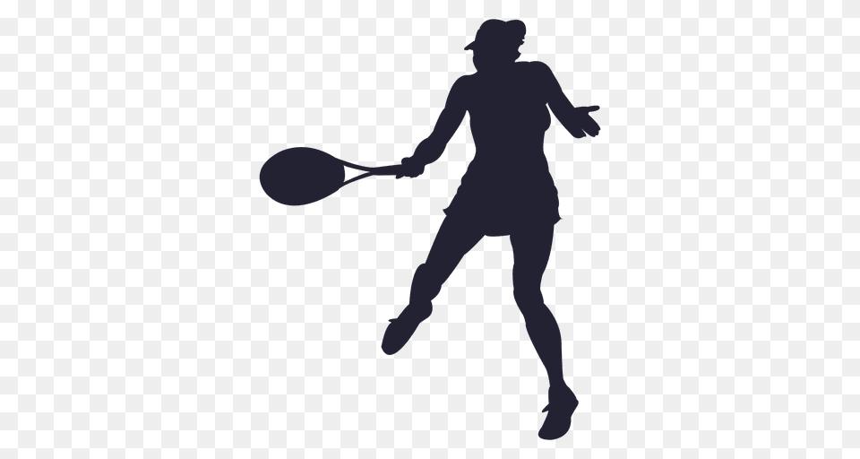 Tennis Player Girl Silhouette, Adult, Male, Man, Person Png Image