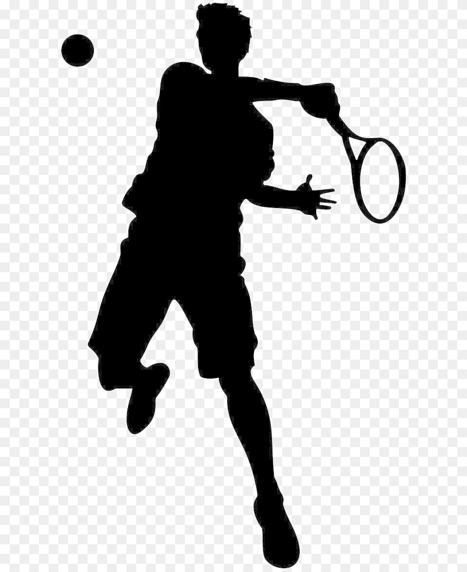 Tennis Player Image Background Tennis Player Vector, Silhouette, Adult, Person, Man Free Png