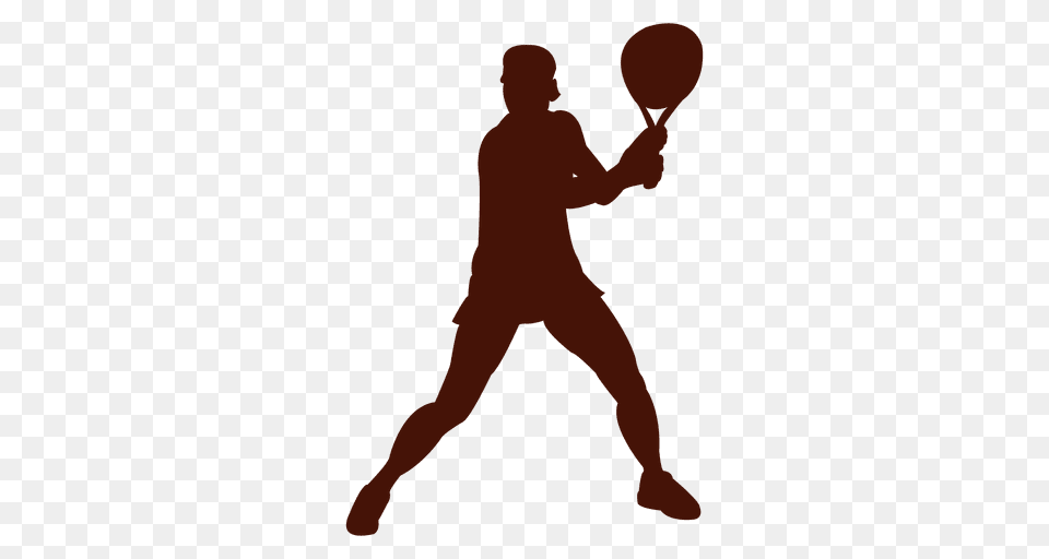 Tennis Player Playing Silhouette, Adult, Male, Man, Person Free Transparent Png