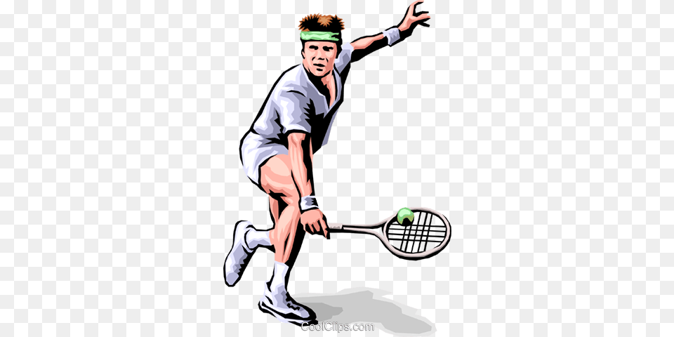 Tennis Player Royalty Vector Clip Art Illustration, Ball, Tennis Ball, Sport, Teen Png Image