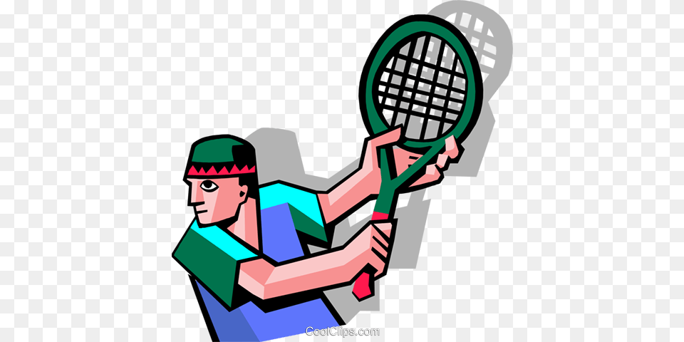 Tennis Player Royalty Vector Clip Art Illustration, Tennis Racket, Sport, Racket, Person Png Image