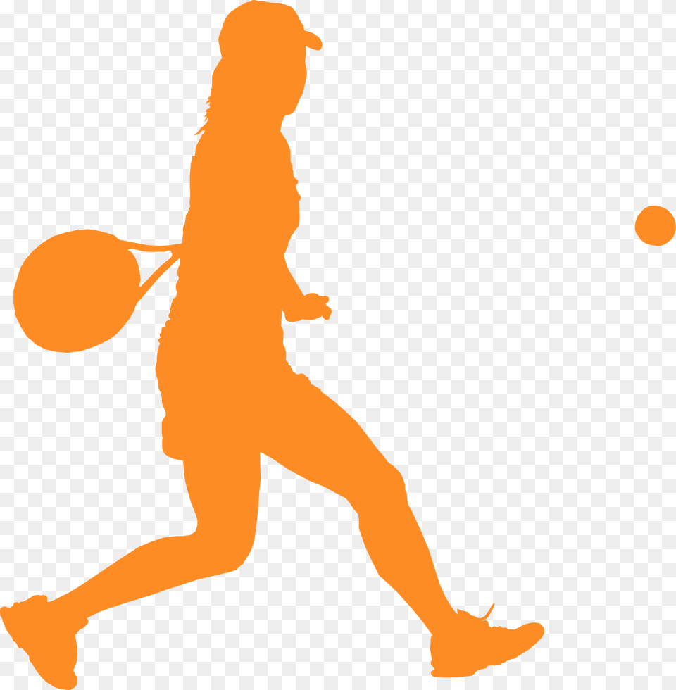 Tennis Player Silhouette, Person, Ball, Handball, Sport Free Png