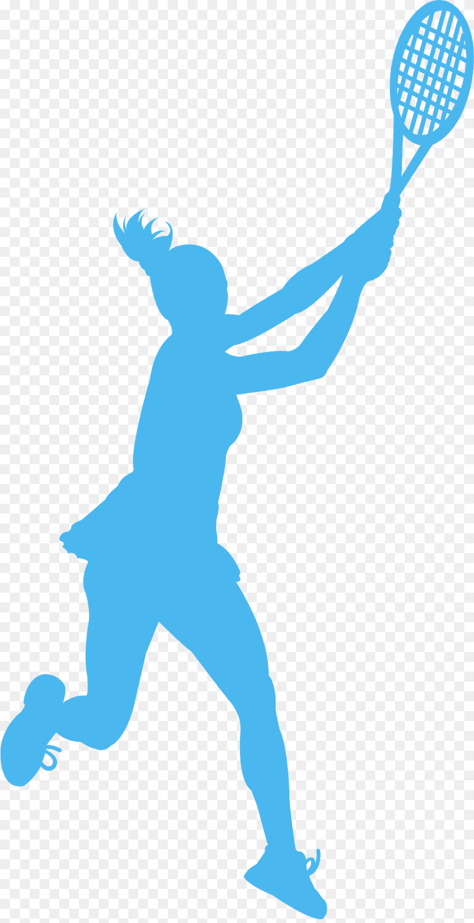 Tennis Player Silhouette, Person, Badminton, Sport, Racket Free Transparent Png