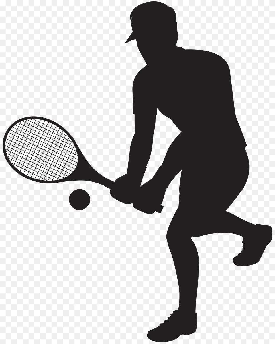 Tennis Player Silhouette Clip Art, Cross, Symbol Png Image