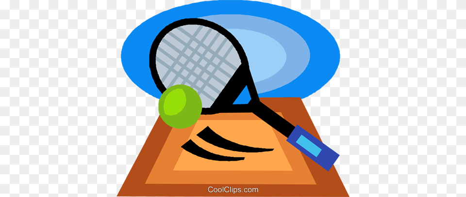 Tennis Racket And Ball Royalty Vector Clip Art Illustration, Sport, Tennis Racket Png