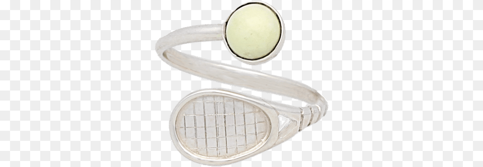 Tennis Racket And Ball Sterling Silver Ring Ring, Accessories, Jewelry, Bracelet, Gemstone Free Png