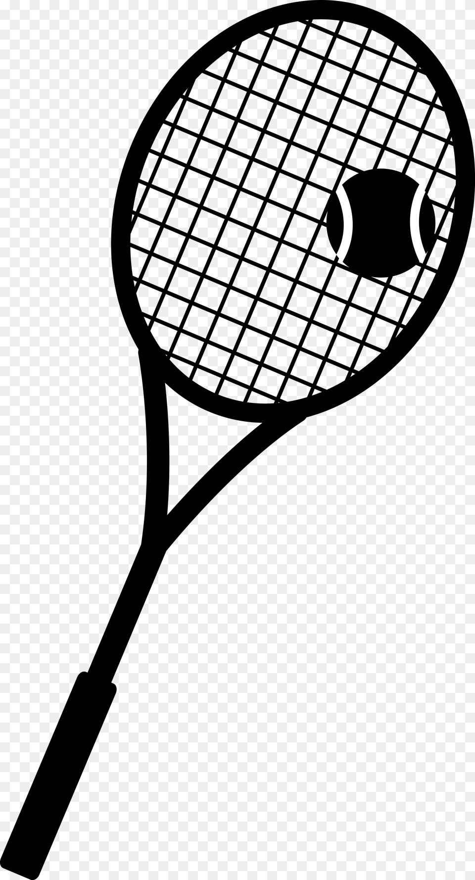 Tennis Racket Clip Art, Electronics, Hardware, Silhouette Png Image