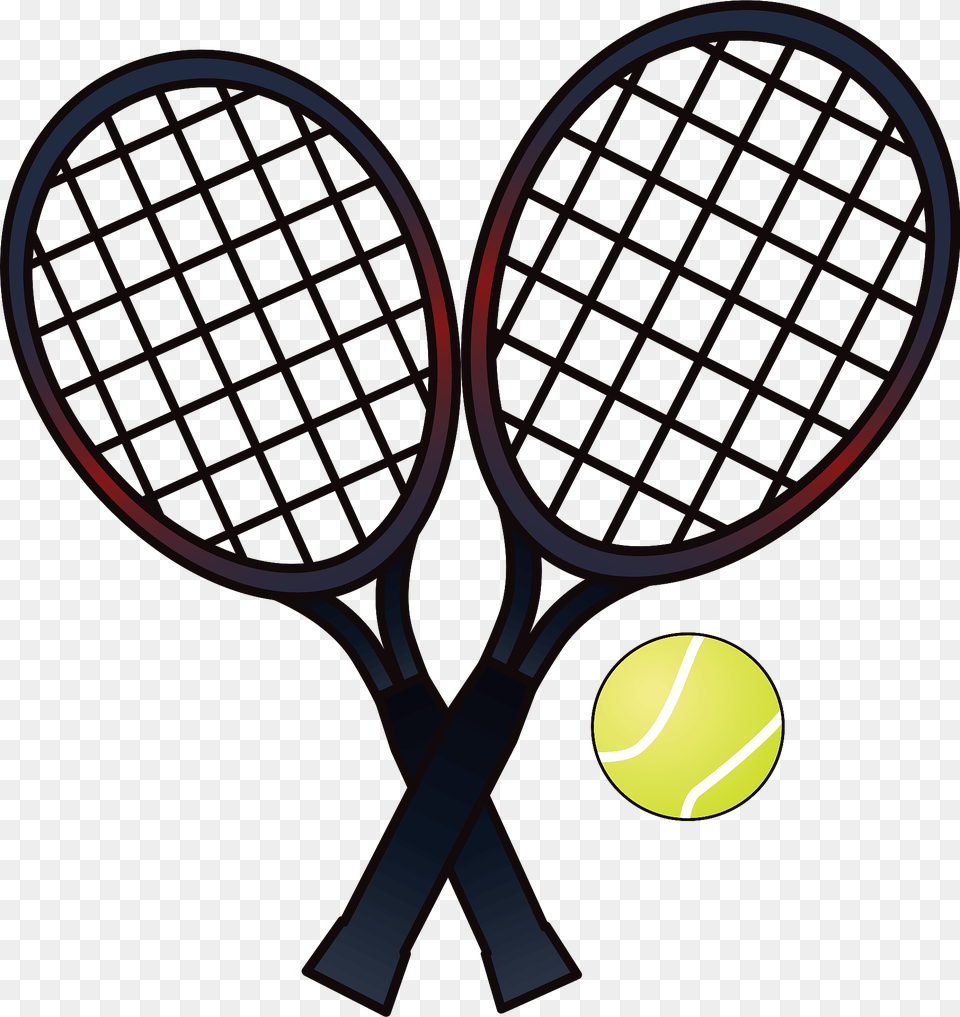 Tennis Rackets And Ball Clipart, Racket, Sport, Tennis Racket, Tennis Ball Free Png