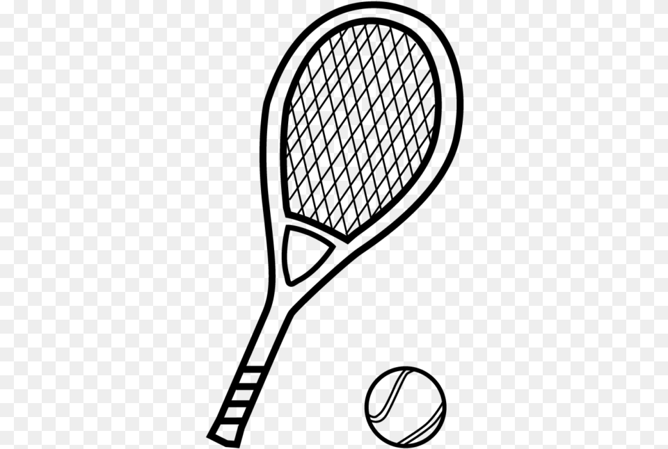Tennis Racquet Vector, Gray Free Transparent Png