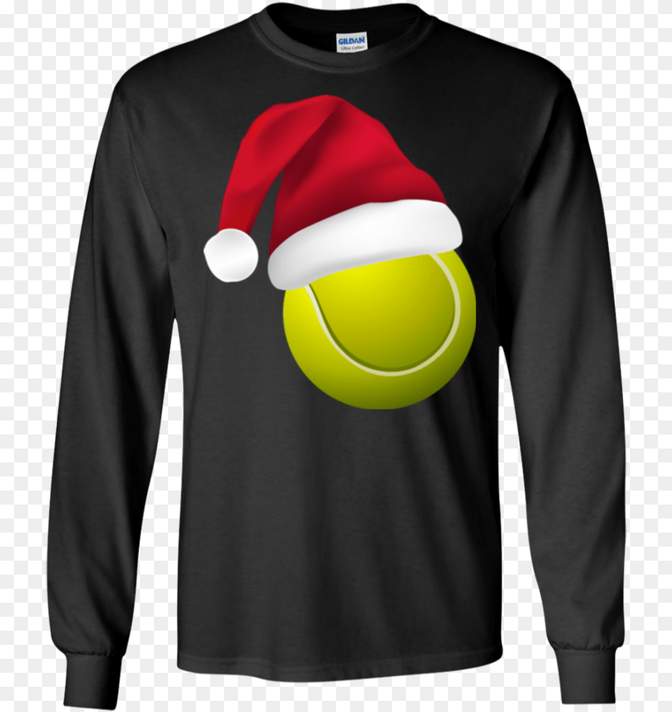 Tennis Santa Hat Christmas Gift Lshoodiesweatshirt Anthrax Tour Merch 2018, Tennis Ball, Ball, Clothing, Long Sleeve Free Transparent Png