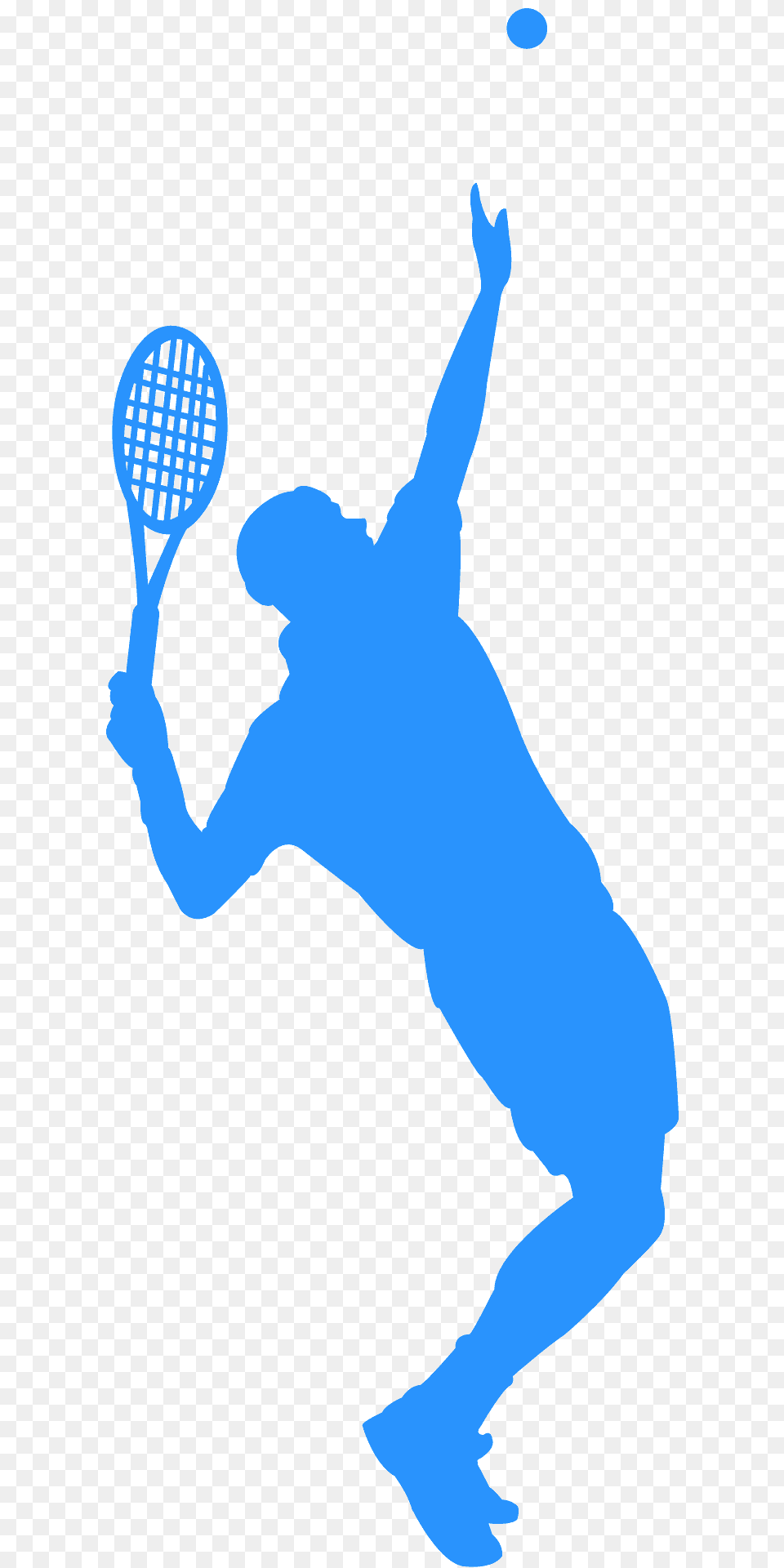 Tennis Silhouette, Racket, Person, Ball, Sport Png