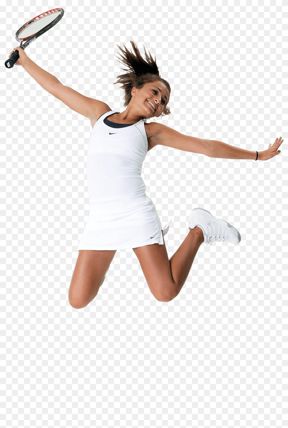 Tennis Woman Happy Jump, Racket, Tennis Racket, Sport, Adult Free Png Download