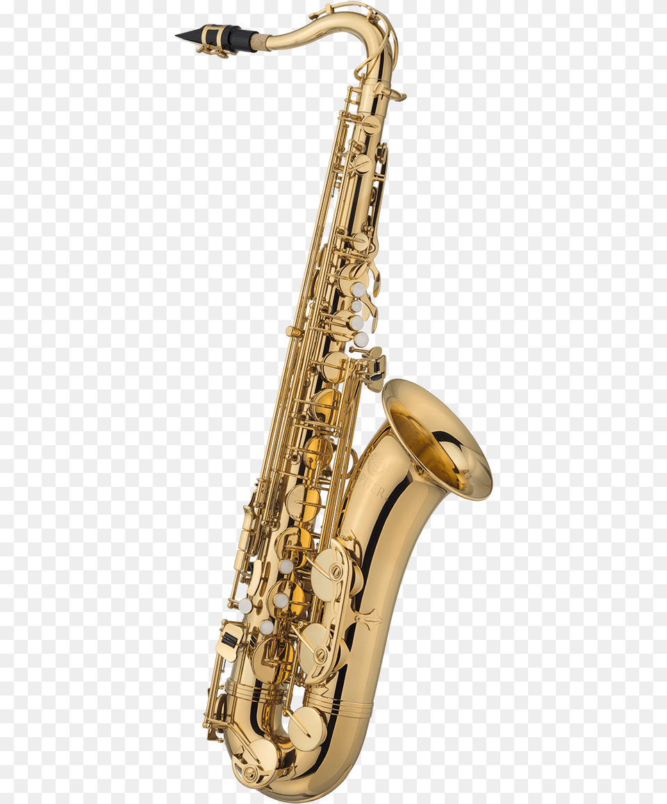 Tenor Saxophone In Bb Gold Lacquered High F Jupiter Tenor Saxophone, Musical Instrument, Smoke Pipe Free Png