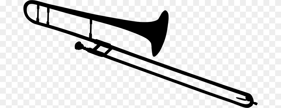 Tenor Trombone, Gray Png Image