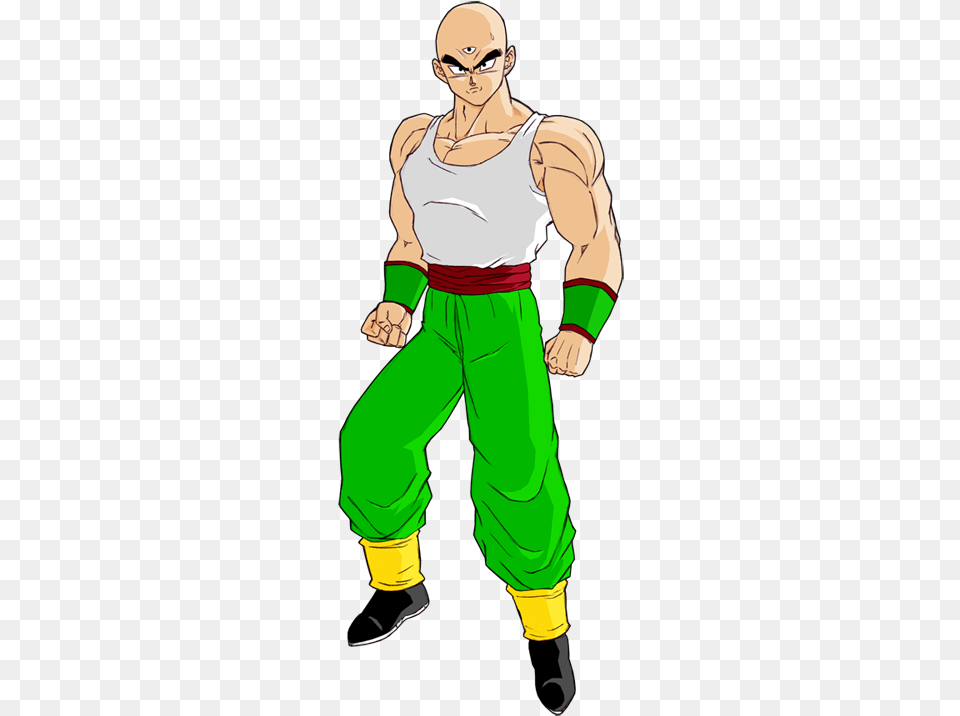 Tenshinhan Ten Shin Han Dbz, Adult, Person, Pants, Clothing Png Image